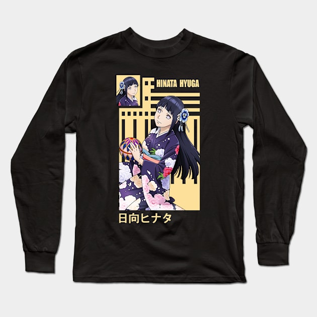 hinata hyuga Long Sleeve T-Shirt by ANIME FANS